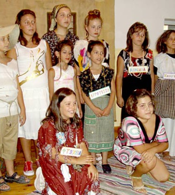 Η θεατρική ομάδα του χωριού-Αύγουστος 2007
